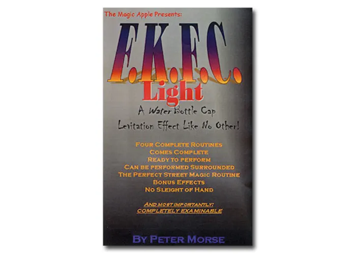 Floating Kung Fu Cap FKFC Light (Water Bottle Cap) by Peter Morse and Magic Apple - Trick