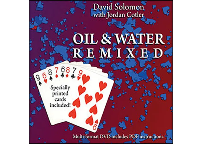 Oil & Water Remixed,(Cards and DVD) by David Solomon and Jordan Cotler - DVD