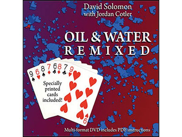 Oil & Water Remixed,(Cards and DVD) by David Solomon and Jordan Cotler - DVD