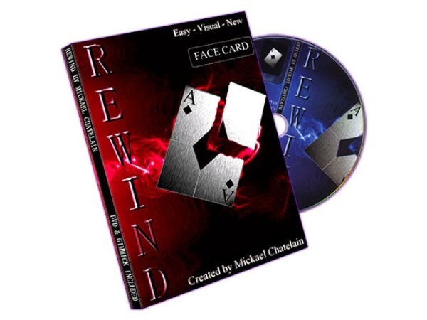 Rewind (Gimmick, DVD, FACE card, RED back) by Mickael Chatelain - Trick