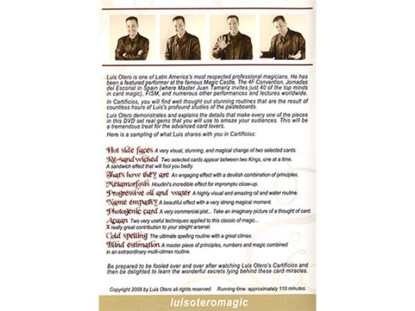 Cartificios by Luis Otero - DVD