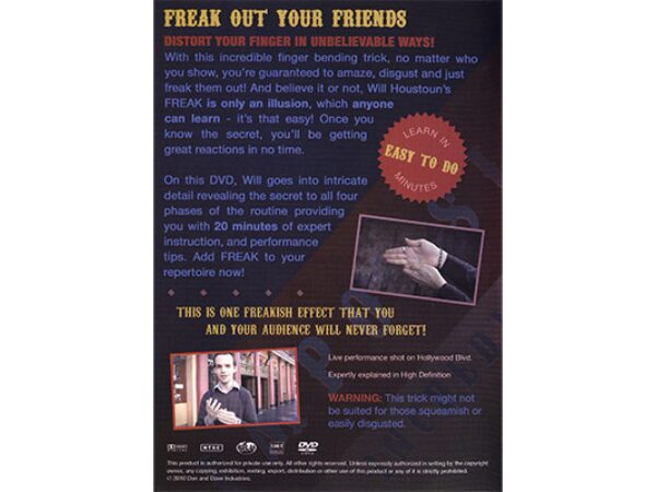 Freak 2.0 by Will Houstoun - DVD