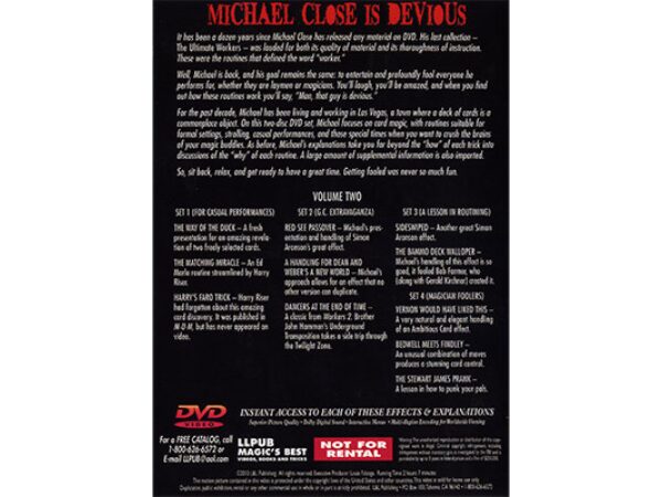 Devious Volume 2 by Michael Close and L&L Publishing - DVD