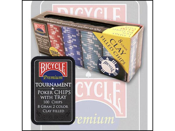 Bicycle Clay Poker Chip Set: 100 Count