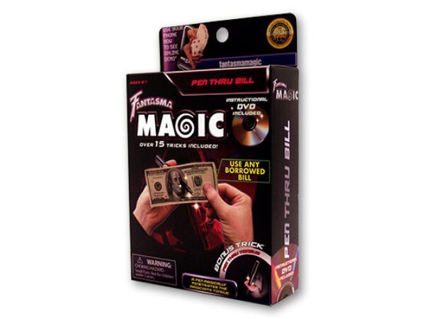 Pen Through Bill by Magick Balay and Fantasma Magic - DVD