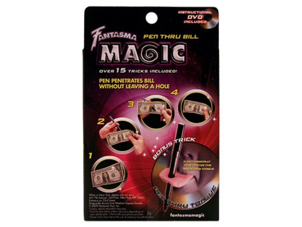 Pen Through Bill by Magick Balay and Fantasma Magic - DVD