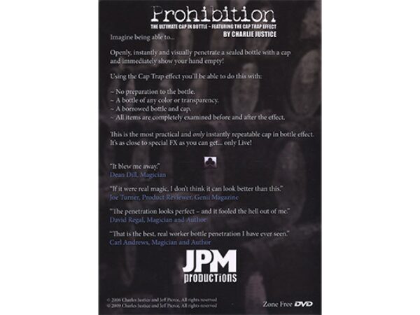 Prohibition 2.0 (2 DVD Set) by Charlie Justice and Jeff Pierce - DVD