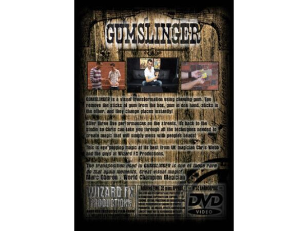 GumSlinger (DVD and Gimmick) by Chris Webb and World Magic Shop - DVD