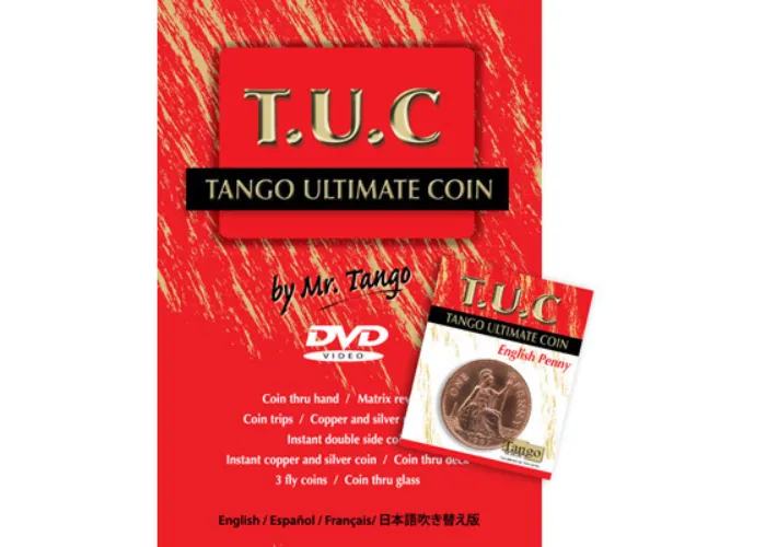 Tango Ultimate Coin w/DVD(T.U.C)(D0111) English Penny by Tango - Trick