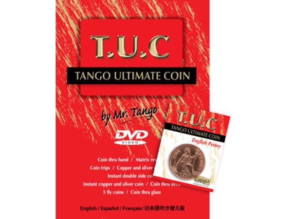 Tango Ultimate Coin w/DVD(T.U.C)(D0111) English Penny by Tango - Trick