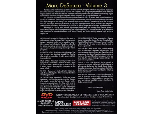 Master Works of Conjuring Vol. 3 by Marc DeSouza - DVD