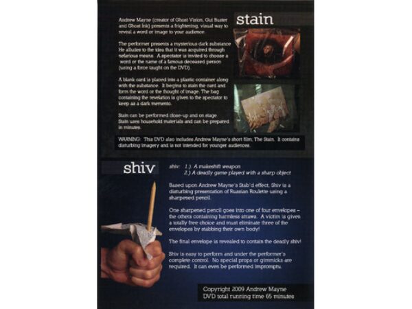 Stain-Shiv by Andrew Mayne - DVD