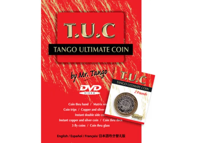 Tango Ultimate Coin (T.U.C.)(P0001)2 Pounds with instructional DVD by Tango - Trick