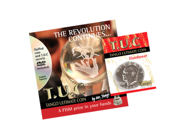 Tango Ultimate Coin (T.U.C)(D0109) Eisenhower Dollar with instructional DVD by Tango - Trick