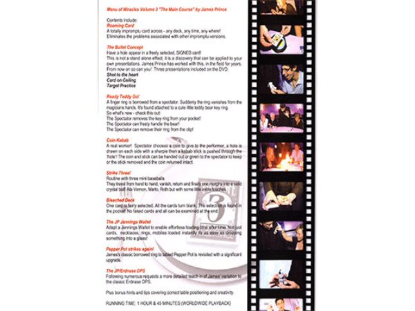 Menu of Miracles III - The Main Course by James Prince & RSVP - DVD