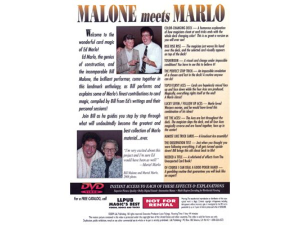 Malone Meets Marlo #5 by Bill Malone - DVD