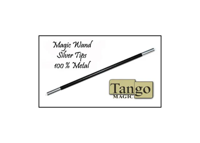 Magic Wand in Black (with silver tips) by Tango -Trick (W001)
