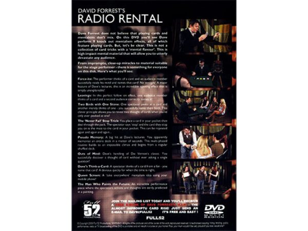 Radio Rental by David Forrest - DVD