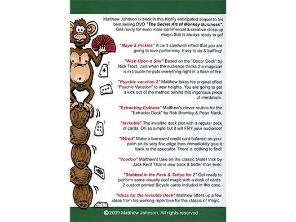 The Secret Art Of Monkey Business Vol. 2 by Matthew Johnson - DVD