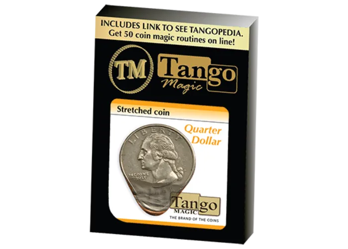 Stretched Coin Quarter Dollar by Tango- (D0095)
