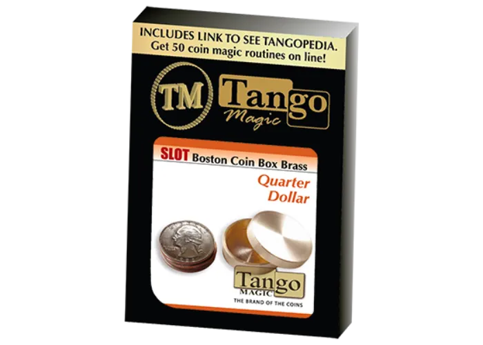Slot Boston Box Brass Quarter by Tango -Trick (B0022)