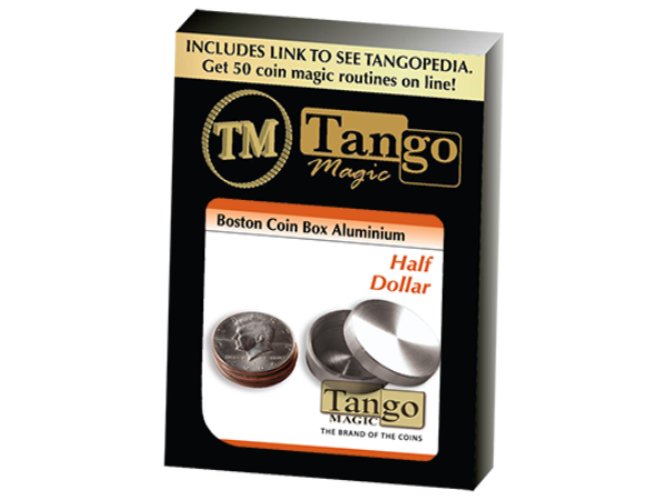 Boston Coin Box (Half Dollar Aluminum) by Tango - Trick (A0008)