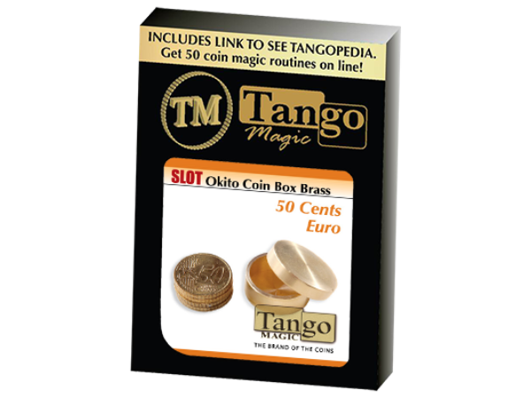 Slot Okito Coin Box Brass 50cent Euro by Tango -Trick (B0016)