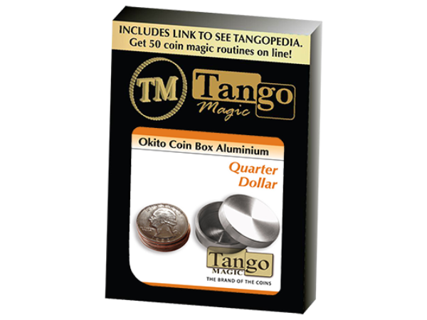 Okito Coin Box Aluminum Quarter(A0003) by Tango-Trick