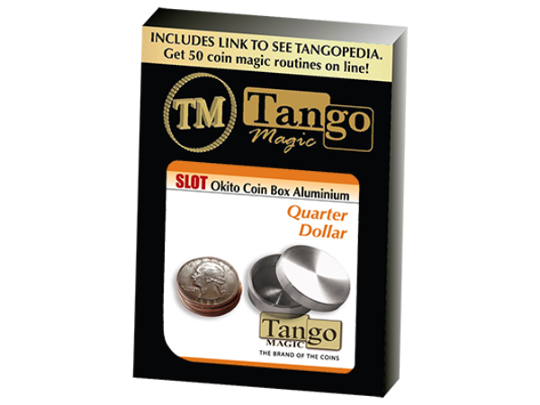Slot Okito Coin Box Quarter Aluminum by Tango - Trick (A0014)