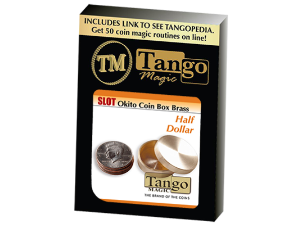 Slot Okito Coin Box Brass Half Dollar (B0019)by Tango -Trick