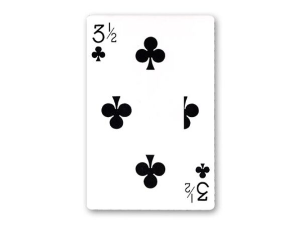 Jumbo Bicycle Card (3 1/2 of Clubs - Red Back) - Trick