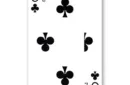 Jumbo Bicycle Card (3 1/2 of Clubs - Red Back) - Trick – Image 1
