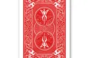 Jumbo Bicycle Card (3 1/2 of Clubs - Red Back) - Trick – Image 2