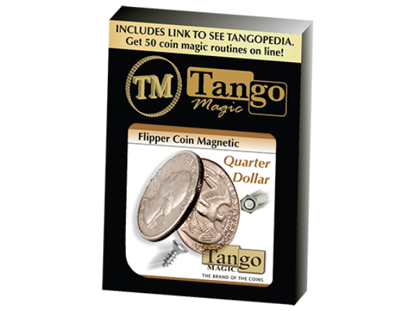 Flipper Coin Magnetic Quarter Dollar (D0043)by Tango - Trick