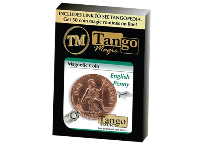 Magnetic Coin English Penny (D0027)by Tango - Trick