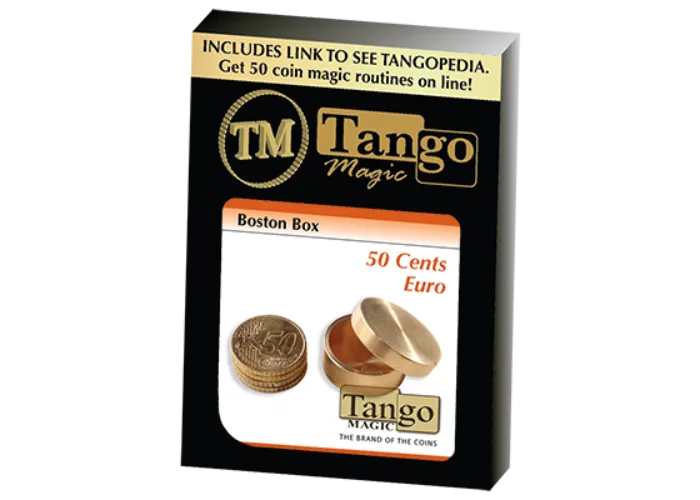 Boston Coin Box Brass (50 cents Euro) by Tango - Trick (B0006)