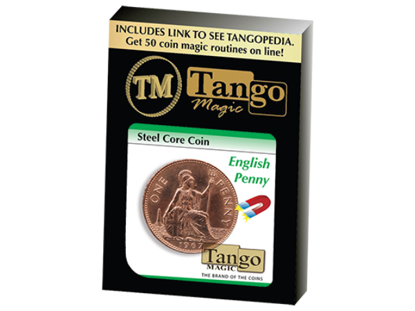 Steel Core Coin English Penny (D0031) by Tango - Trick