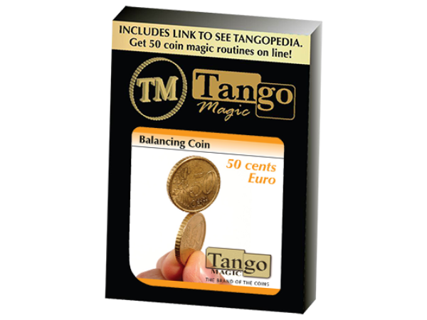 Balancing Coin (50 cents Euro) by Tango - Trick(E0048)