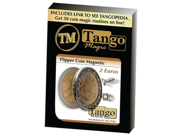 Magnetic Flipper Coin (2 Euro) by Tango- Trick (E0034)