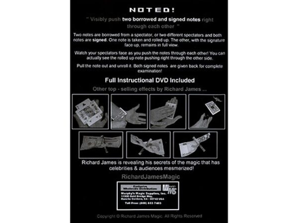 Noted (UK POUNDS, With DVD) by Richard James - Trick
