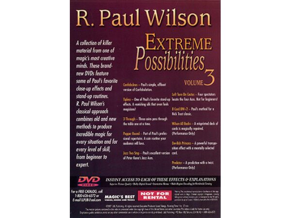Extreme Possibilities - Volume 3 by R. Paul Wilson - DVD