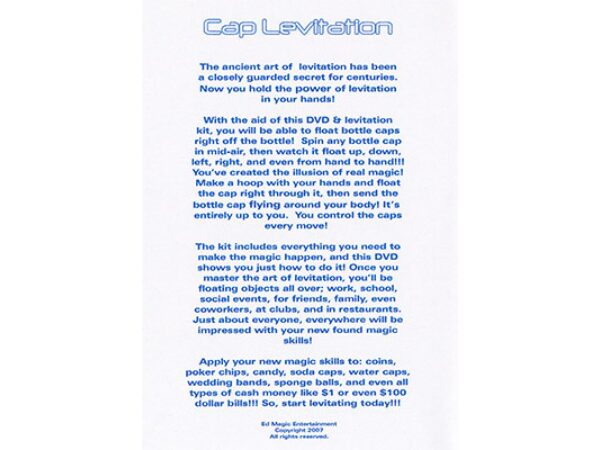 Cap Levitation (And Kit) - DVD