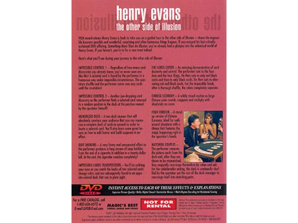 The Other Side Of Illusion Volume 1 by Henry Evans - DVD