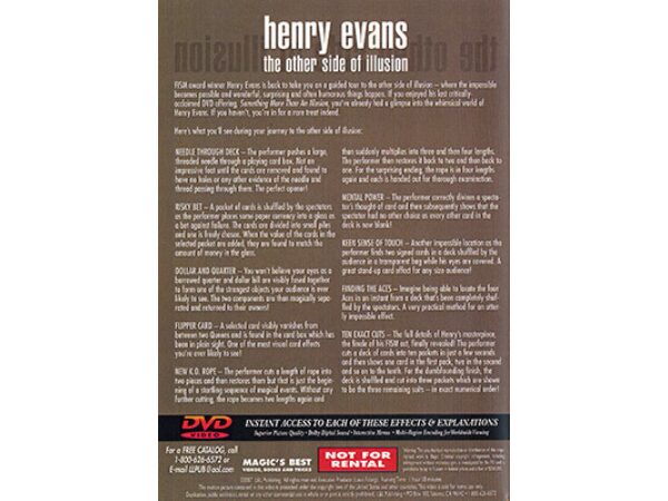 The Other Side Of Illusion Volume 2 by Henry Evans - DVD