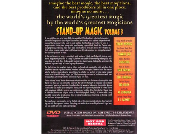 Stand-Up Magic - Volume 3 (World's Greatest Magic)- DVD