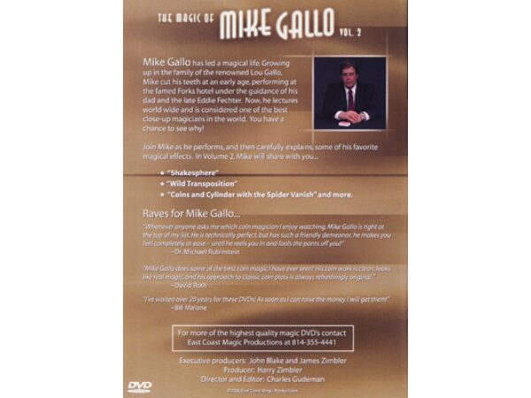 Magic Of Mike Gallo - Vol. 2 by Mike Gallo - DVD