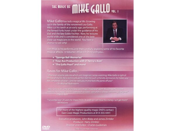 Magic Of Mike Gallo - Vol. 1 by Mike Gallo - DVD