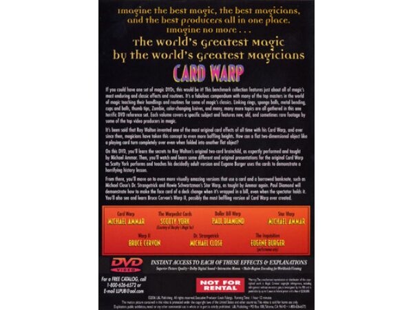 Card Warp (World's Greatest Magic) - DVD