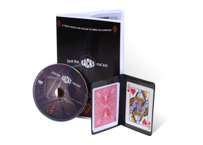 Just The Backs Ma'am (With DVD And Cards) by Reed McClintock - Trick