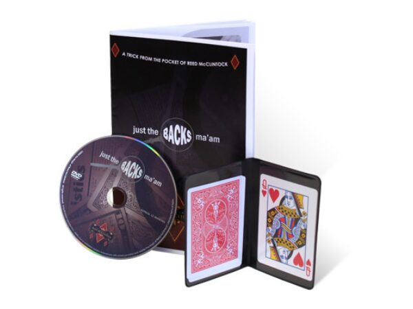 Just The Backs Ma'am (With DVD And Cards) by Reed McClintock - Trick